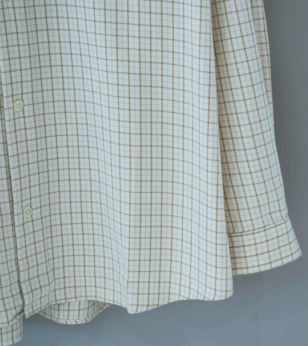 Yaeca 'Button Shirt Wide' (Brown Check)