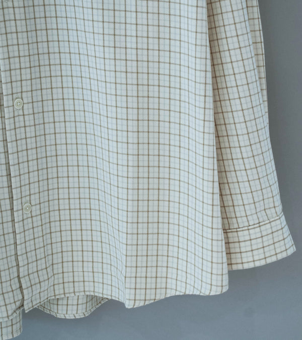 Yaeca 'Button Shirt Wide' (Brown Check)