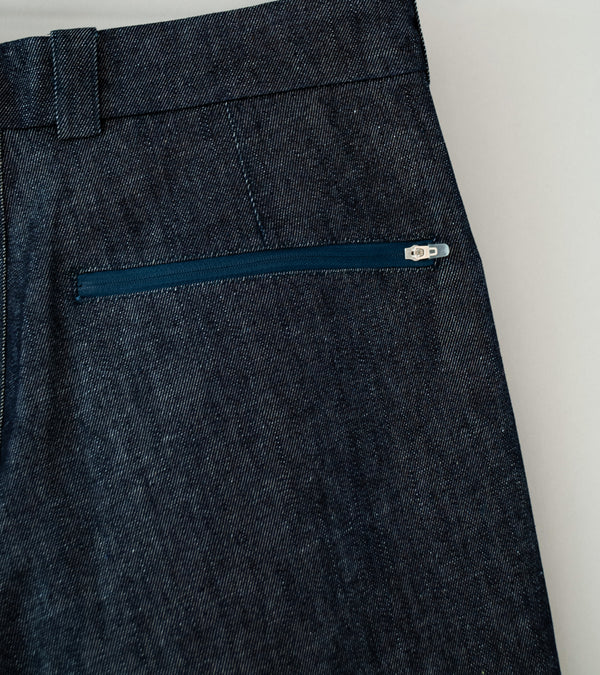 Sturla 'Transform Trousers' (Indigo Mustard Reverse Denim)