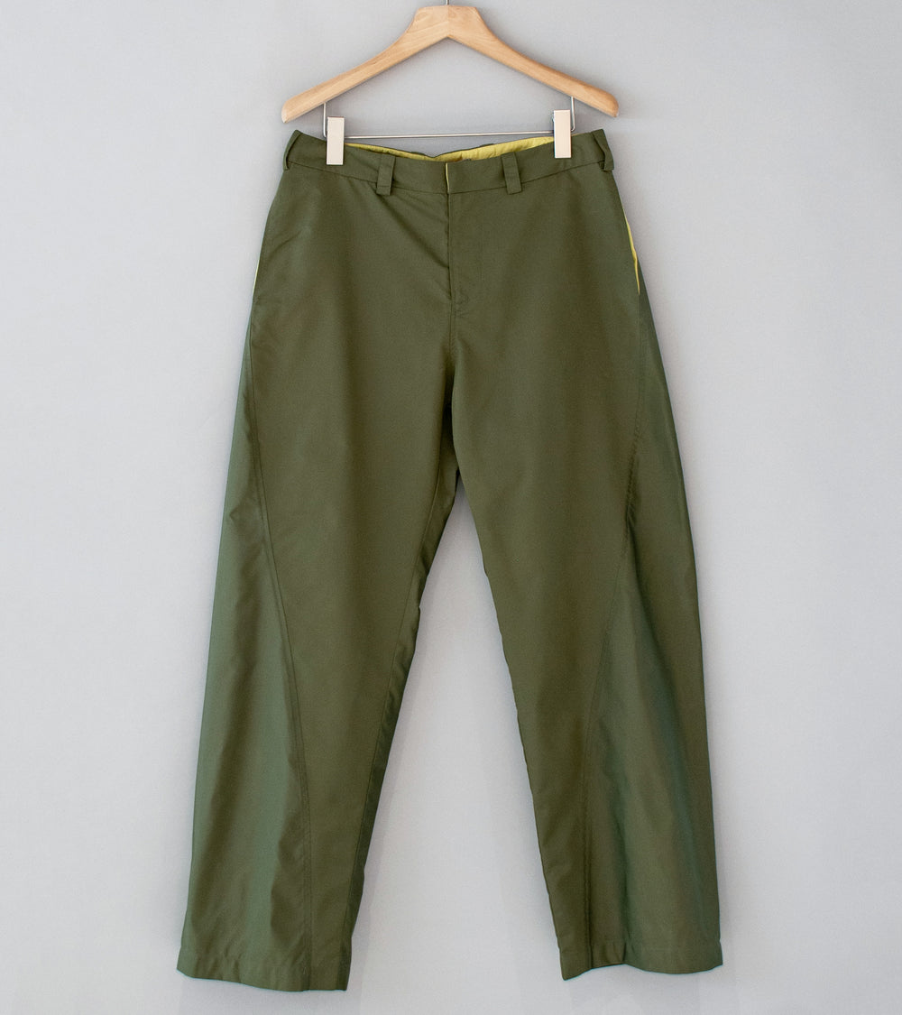 Sturla 'Twisted Seam Trousers' (Olive Shot Nylon)