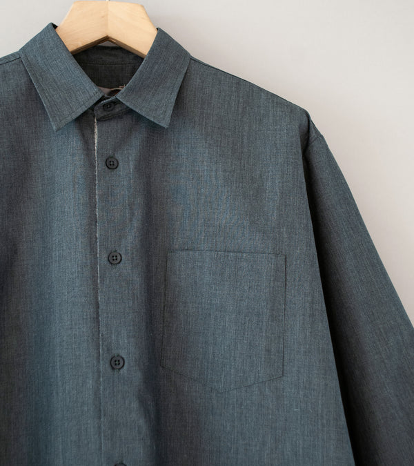 Sturla 'L/S Button Up Shirt' (Iron Gate Technical Cotton Canvas)