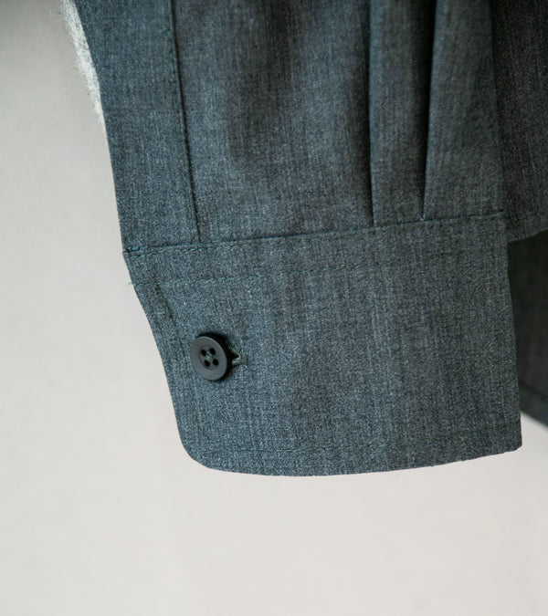 Sturla 'L/S Button Up Shirt' (Iron Gate Technical Cotton Canvas)