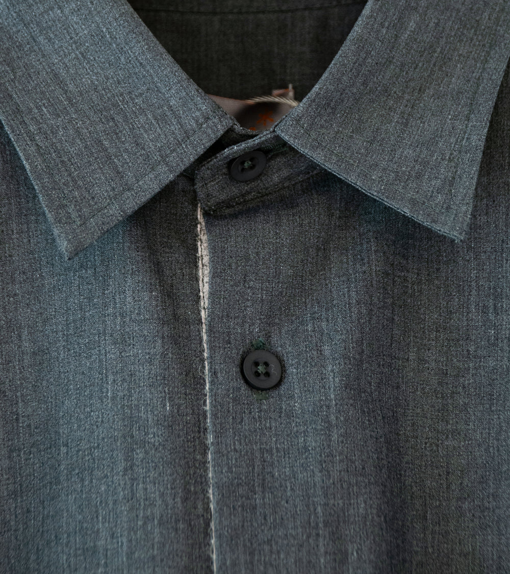 Sturla 'L/S Button Up Shirt' (Iron Gate Technical Cotton Canvas)