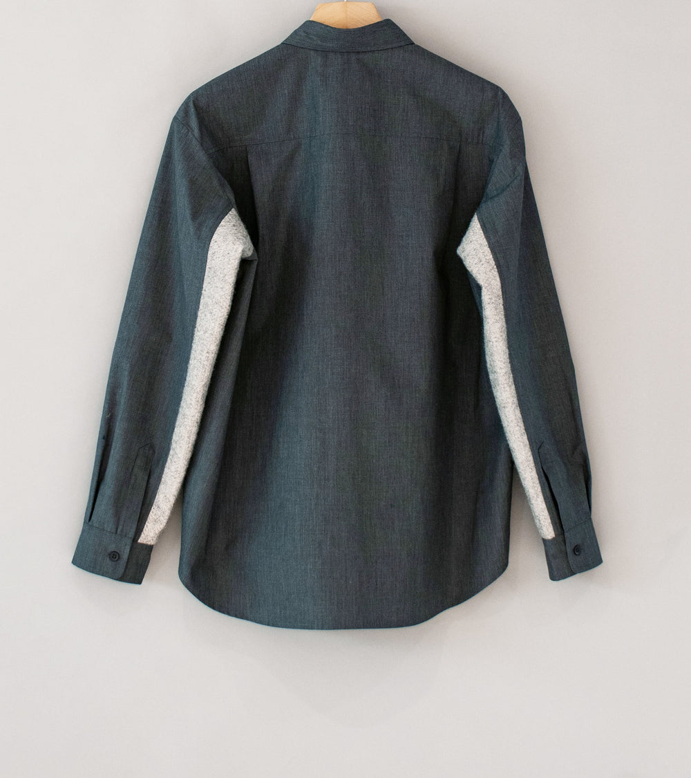 Sturla 'L/S Button Up Shirt' (Iron Gate Technical Cotton Canvas)