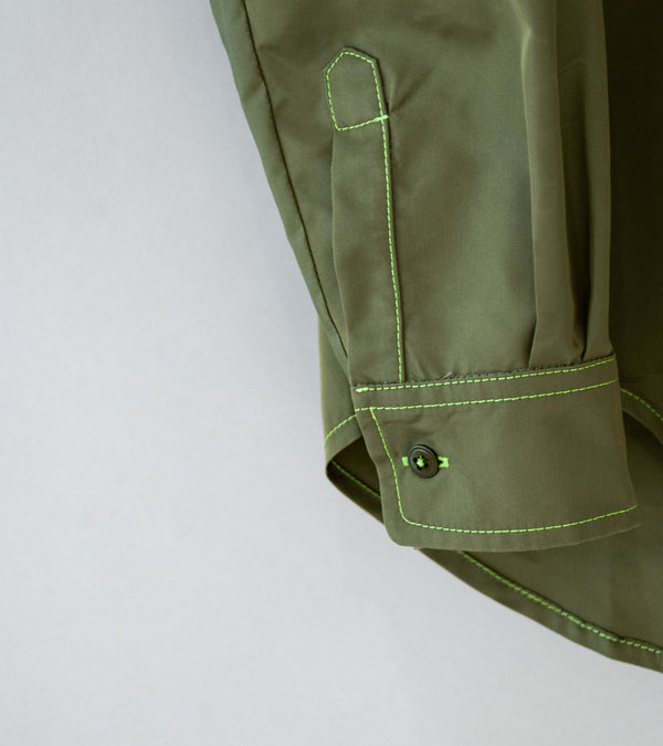 Sturla 'L/S Button Up Shirt' (Olive Shot Nylon)