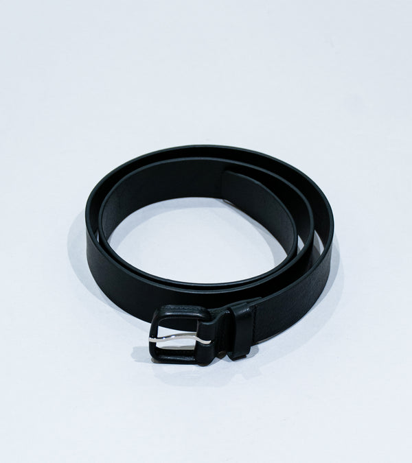 Arpenteur 'Logic Belt' (Black Vegetable Tanned Calfskin)
