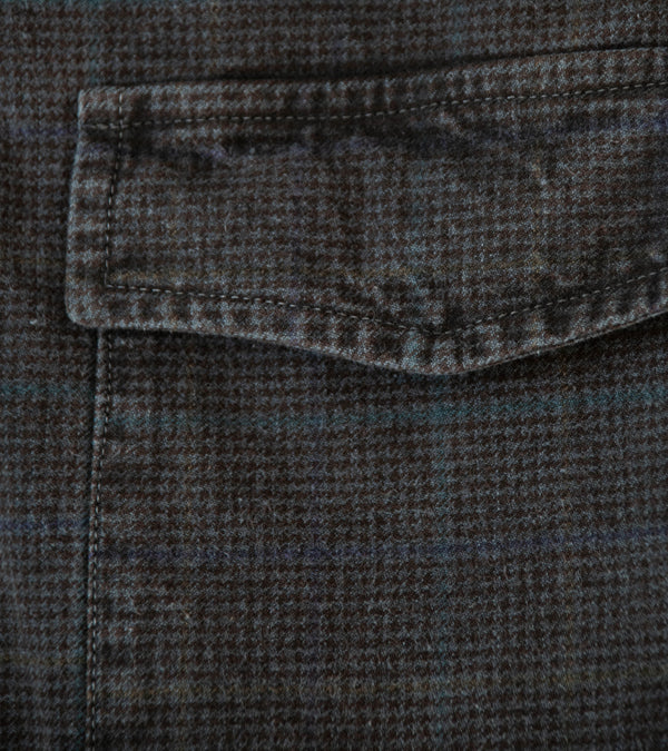 Working 'LS Trap Shirt' (Shale Smith Check Cotton)