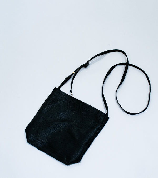 Awasa 'Sheer Square Bag' (Black Check)