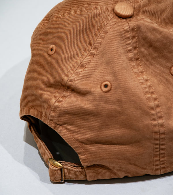 Auralee 'Product Dyed Finx Chino Cap Made by Kijimatakayu' (Light Brown)