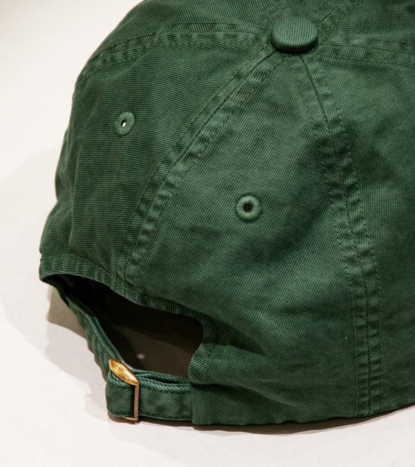 Auralee 'Product Dyed Finx Chino Cap Made by Kijimatakayu' (Dusty Green)