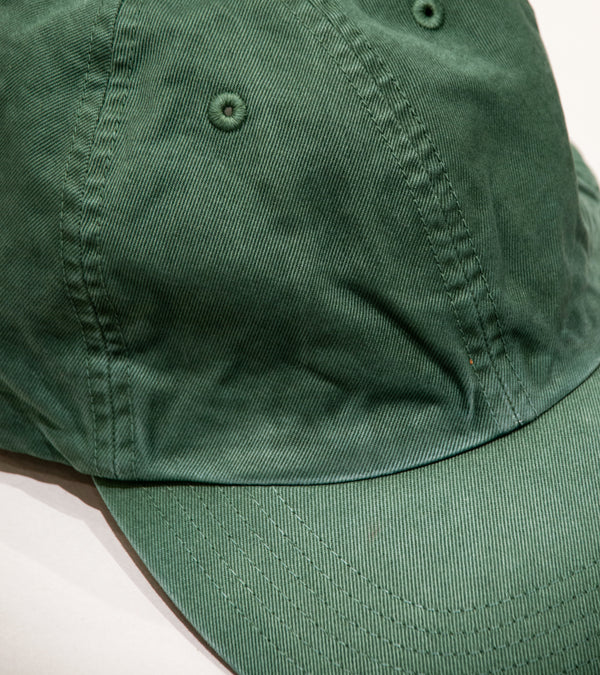 Auralee 'Product Dyed Finx Chino Cap Made by Kijimatakayu' (Dusty Green)