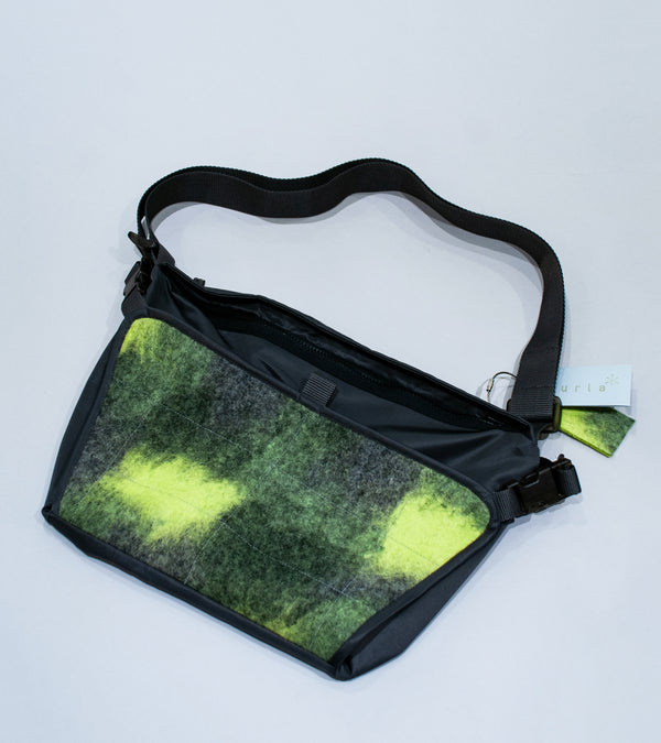 Sturla 'Messenger Bag' (Charcoal Green Grey Twill Nylon Wet Felt)