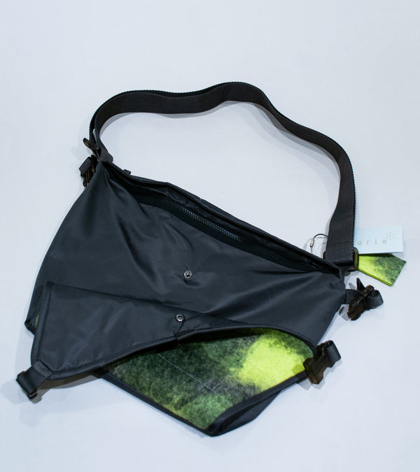 Sturla 'Messenger Bag' (Charcoal Green Grey Twill Nylon Wet Felt)