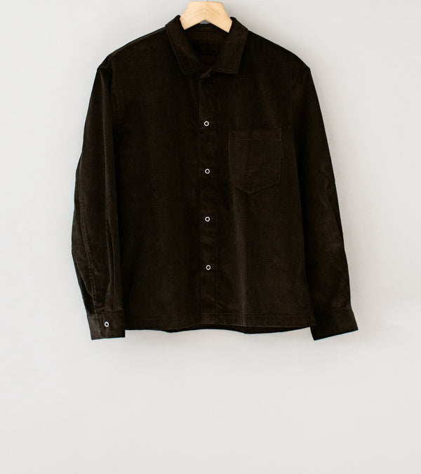 James Coward 'Workshop Shirt' (Brown Corduroy)