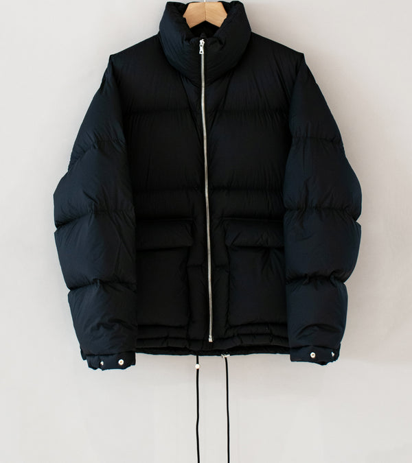 Auralee 'Super Light Nylon Ripstop Down Blouson' (Black)