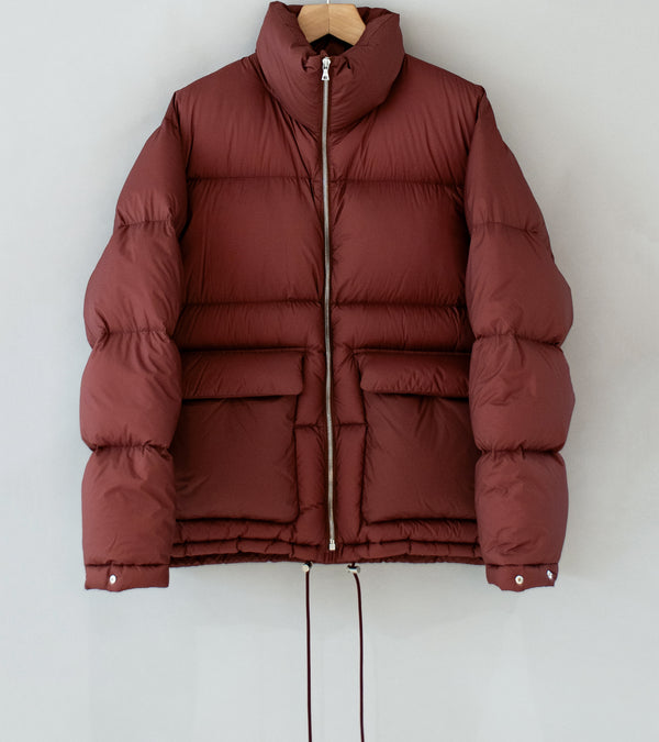 Auralee 'Super Light Nylon Ripstop Down Blouson' (Burgundy)