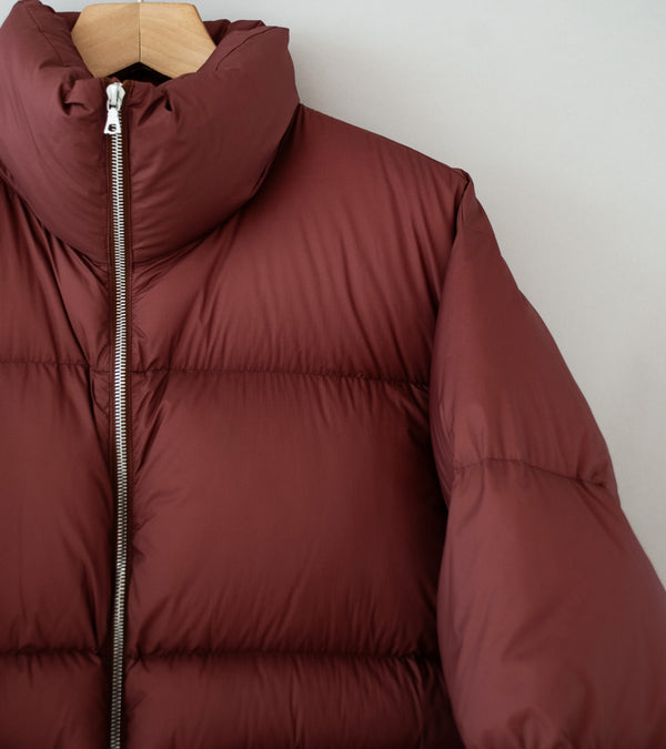 Auralee 'Super Light Nylon Ripstop Down Blouson' (Burgundy)