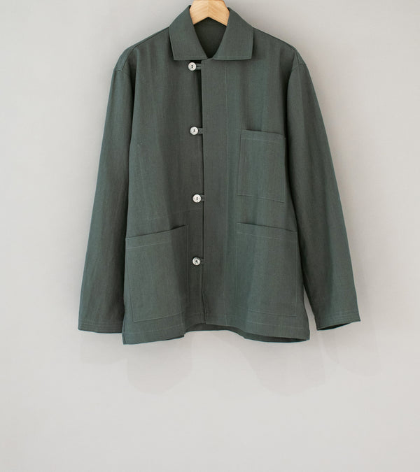 Stoffa 'Work Jacket' (Mid Grey Washed Linen)