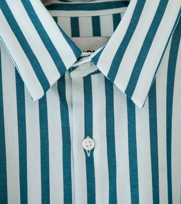 Oshin 'The Harlem Shirt' (Green Stripe)
