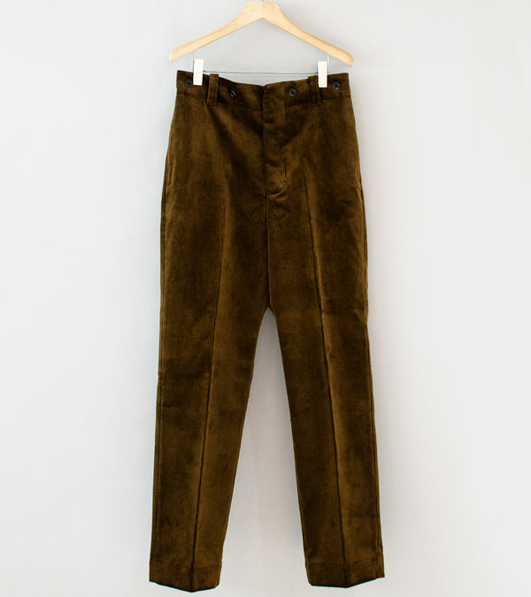 Margaret Howell 'Brace Button Trouser' (Nutmeg Heavy Cord 8 Wale)