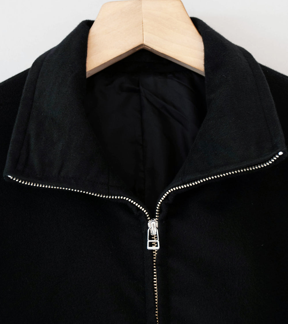 James Coward 'Circuit Jacket' (Black Cotton Silk Moleskin)