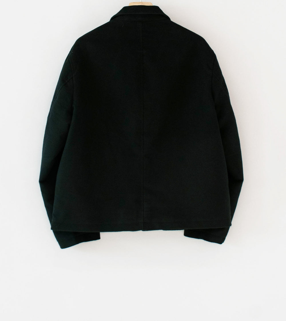 James Coward 'Circuit Jacket' (Black Cotton Silk Moleskin)