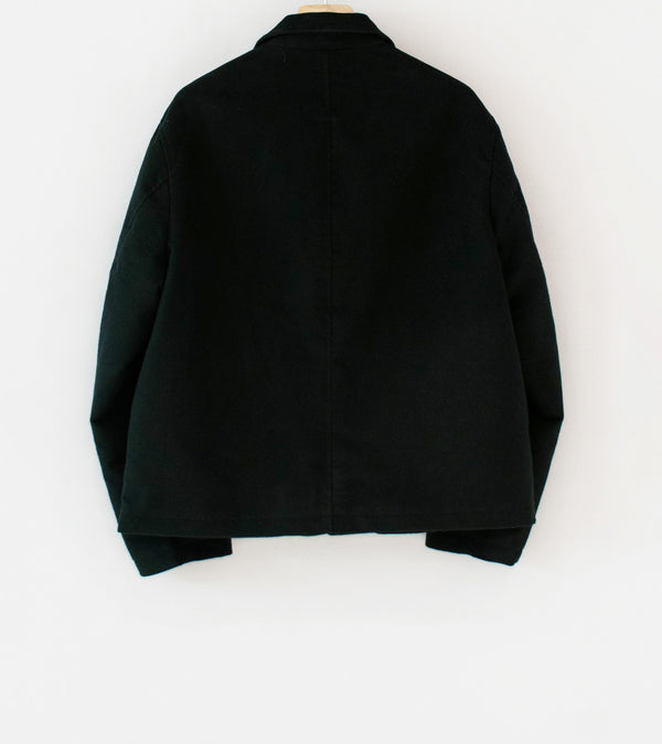 James Coward 'Circuit Jacket' (Black Cotton Silk Moleskin)