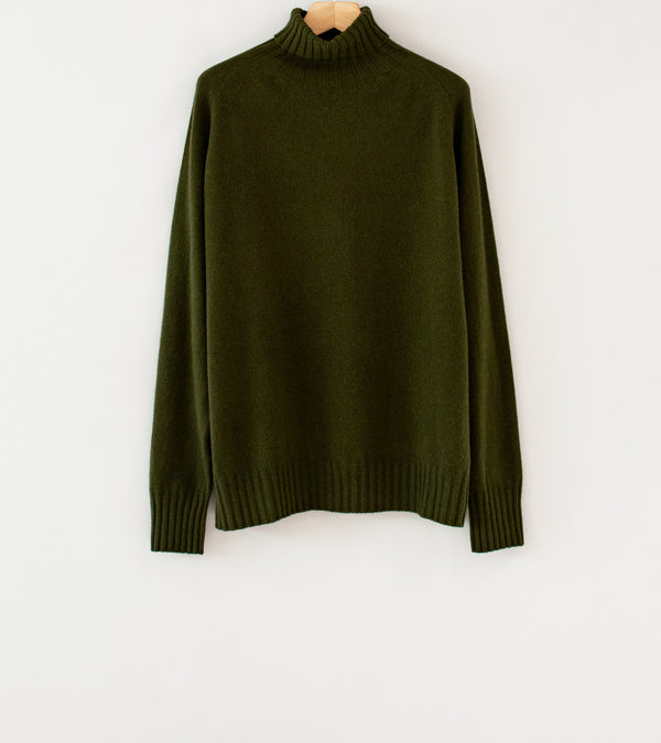 Margaret Howell 'Wide Roll Neck' (Kelp Merino Cashmere)