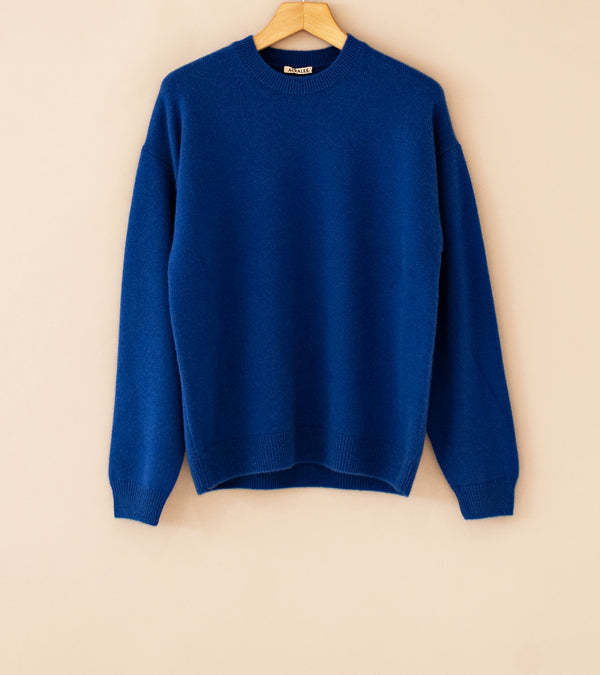 Auralee 'Baby Cashmere Knit P/O' (Royal Blue)
