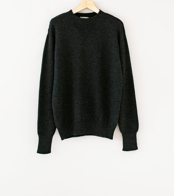 Margaret Howell 'Knitted Sweatshirt' (Charcoal Plied Merino)