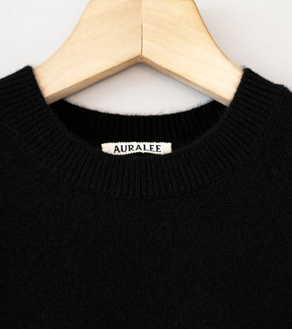 Auralee 'Baby Cashmere Knit P/O' (Top Black)