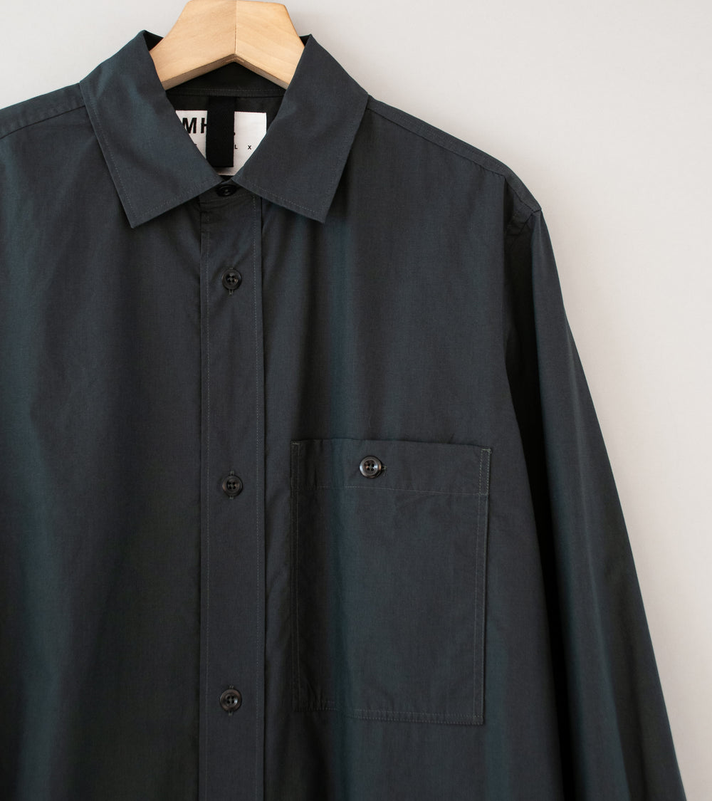 Margaret Howell 'MHL Overall Shirt' (Asphalt Cotton Lyocell)