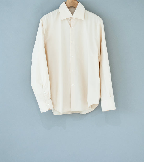 Stoffa 'Spread Collar Shirt' (Ivory Cotton Poplin)