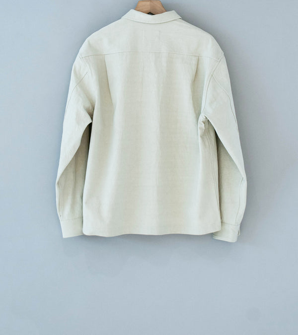 James Coward 'Travail Shirt' (Clay Satin Drum Cotton)