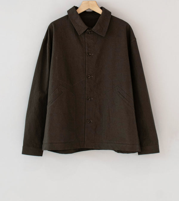 James Coward 'Signal Shirt' (Dark Brown Overdye Canvas)