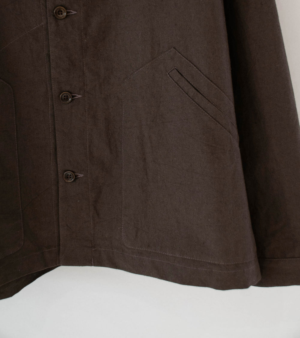 James Coward 'Signal Shirt' (Dark Brown Overdye Canvas)