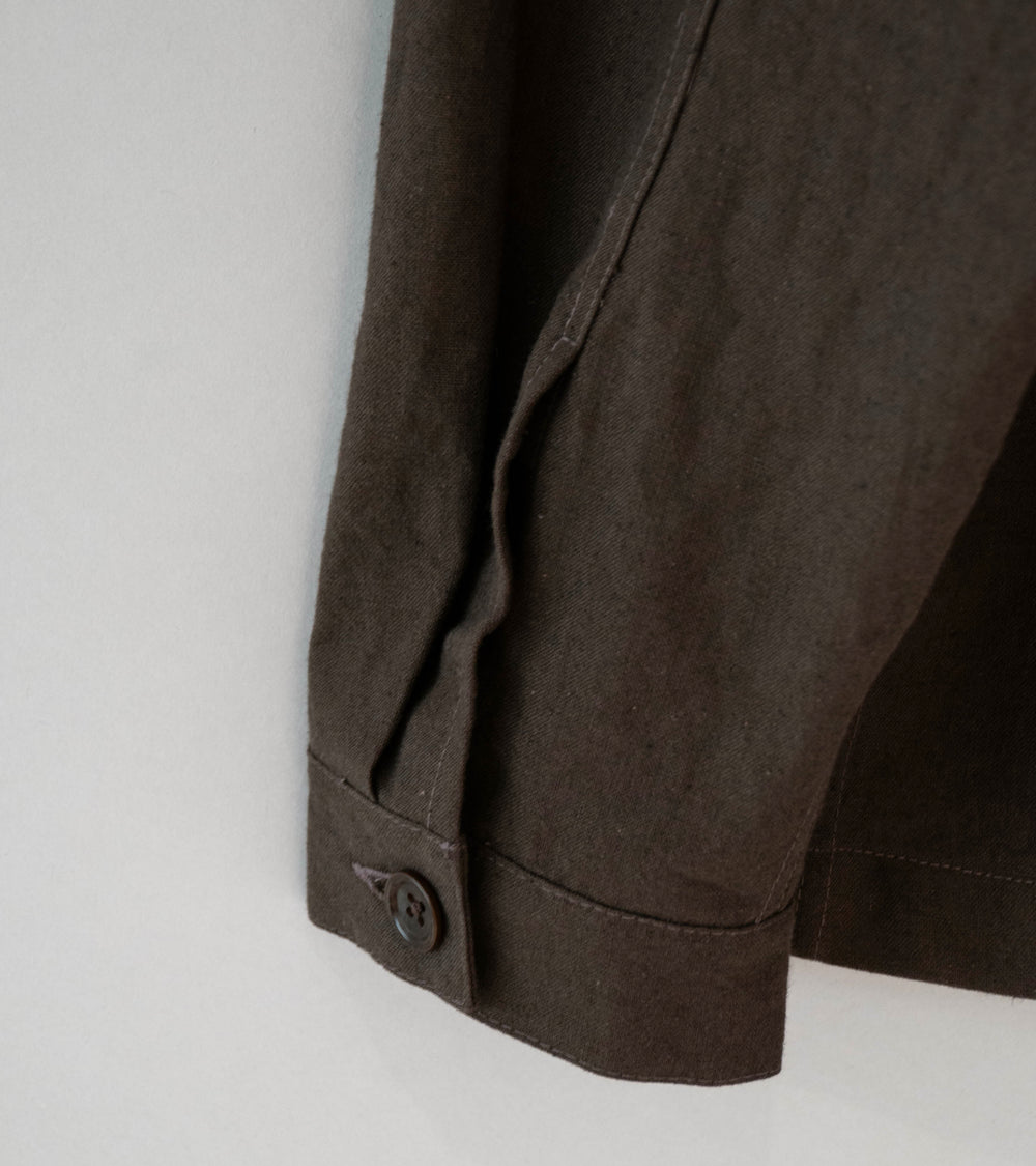 James Coward 'Signal Shirt' (Dark Brown Overdye Canvas)