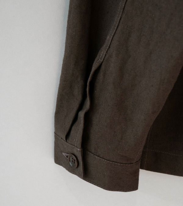 James Coward 'Signal Shirt' (Dark Brown Overdye Canvas)