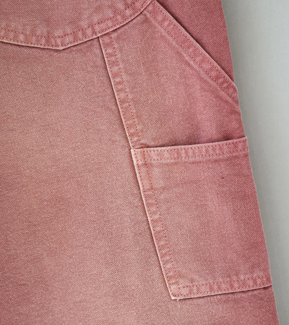 Auralee 'Product Dyed Organic Cotton Duck Painter Pants' (Faded Burgundy)