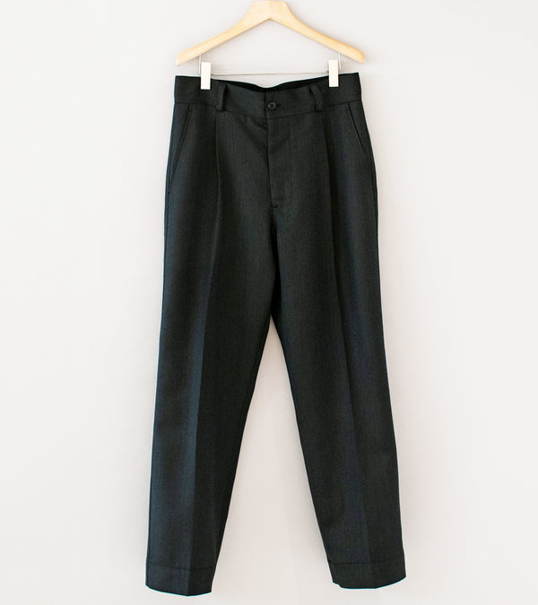 Margaret Howell 'Wide Leg Chino' (Charcoal Dry Wool Covert)