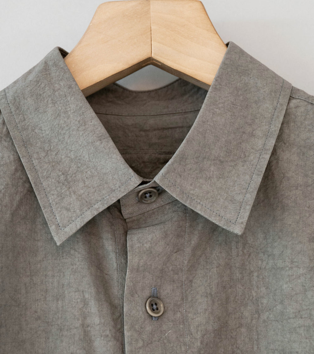 James Coward 'Short Sleeve Shirt' (Grey Typewriter Drum Cotton)