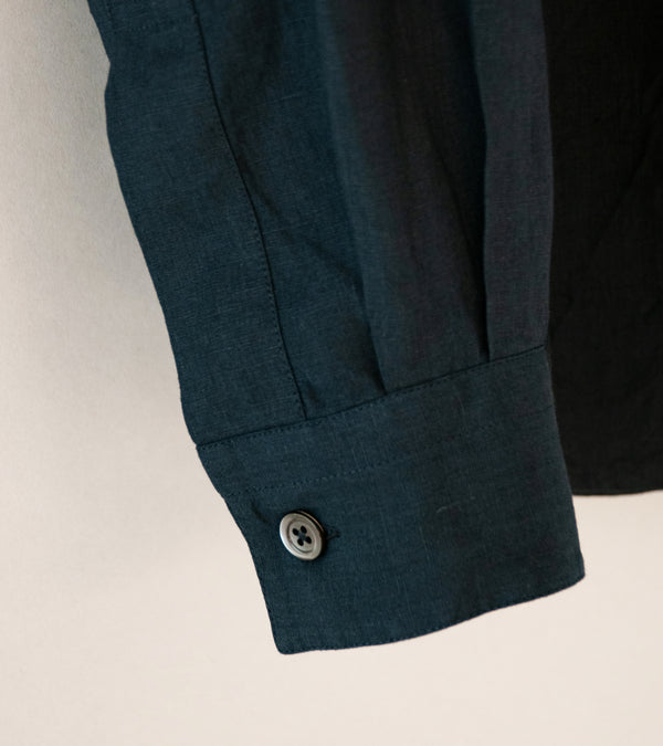 Margaret Howell 'Basic Shirt' (Dark Navy Shirting Linen)