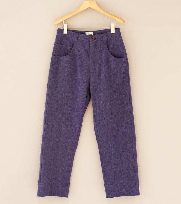 Oshin 'The Eldorado Pant' (Purple Cotton Denim)
