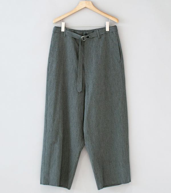 Yoko Sakamoto 'Work Cropped Trousers' (B & W)