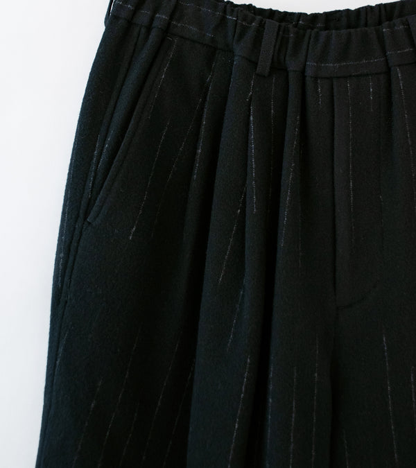 Yoko Sakamoto 'Double Pleated Wide Easy Pants' (Stripe)