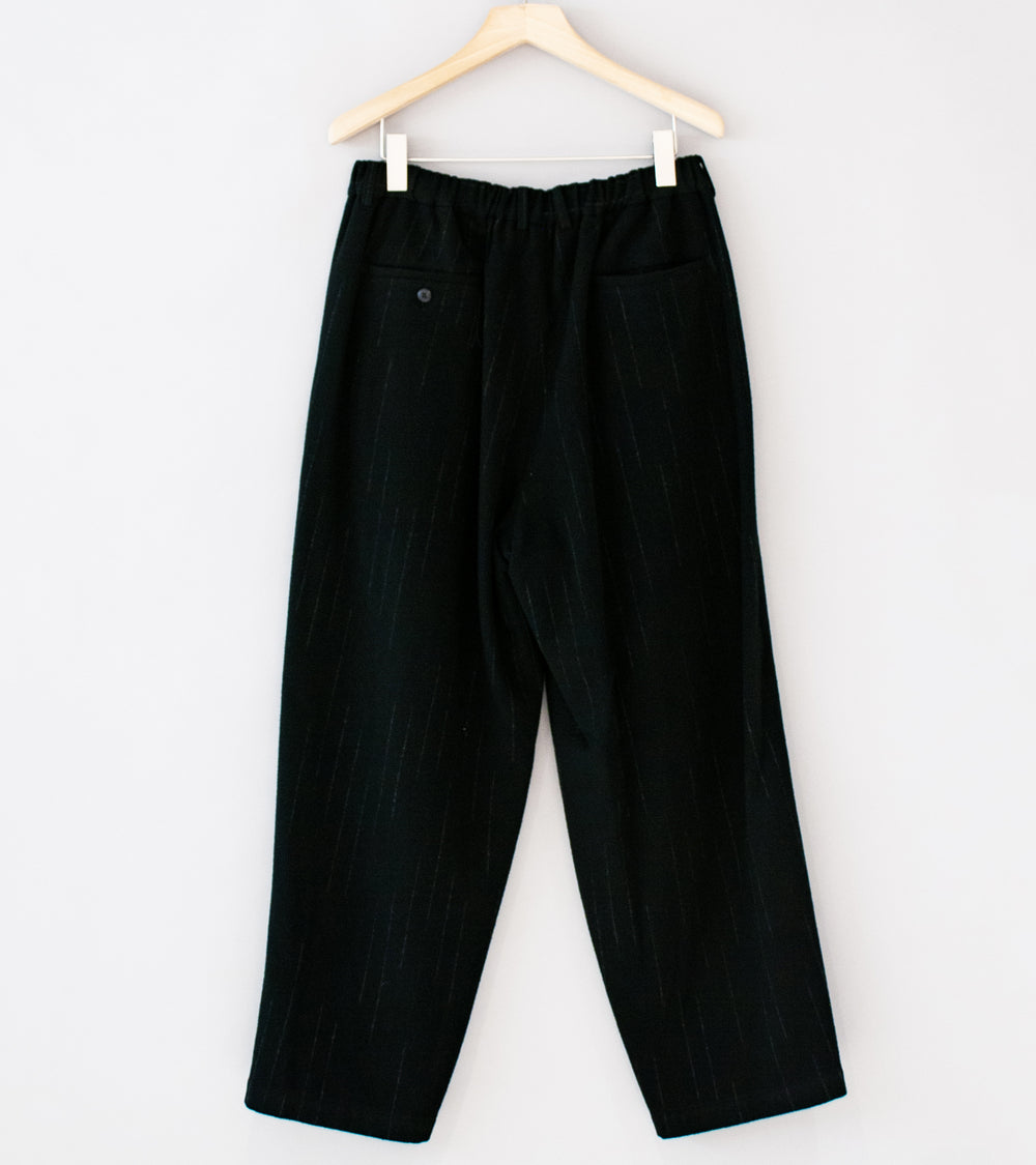 Yoko Sakamoto 'Double Pleated Wide Easy Pants' (Stripe)