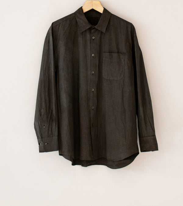 Yoko Sakamoto 'Regular Collar Shirt' (Sumi Ink)