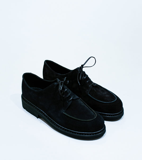 Arpenteur 'Paraboot Mirage Shoe' (Black Suede Calf Leather)