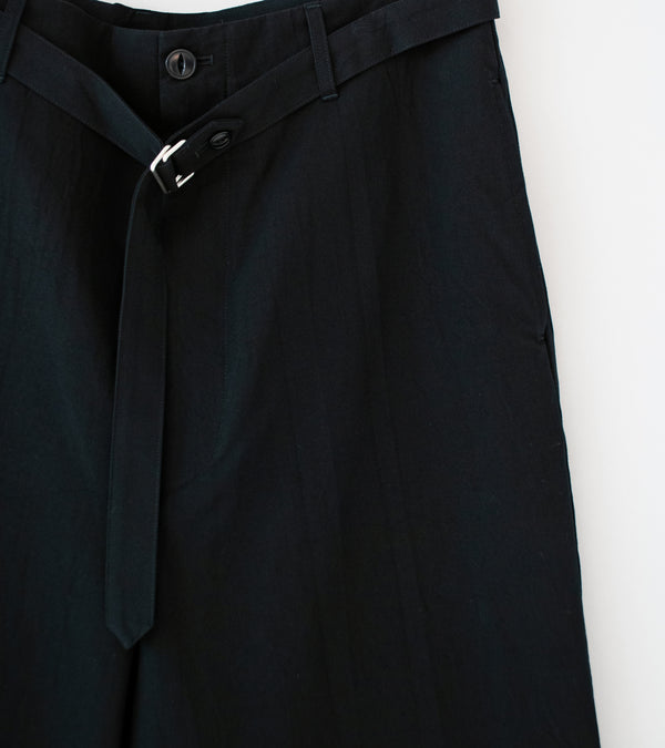 Yoko Sakamoto 'Work Cropped Trousers' (Black)