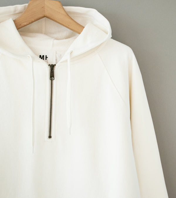Margaret Howell 'MHL Hoodie' (Off White Dry Loopback Jersey
